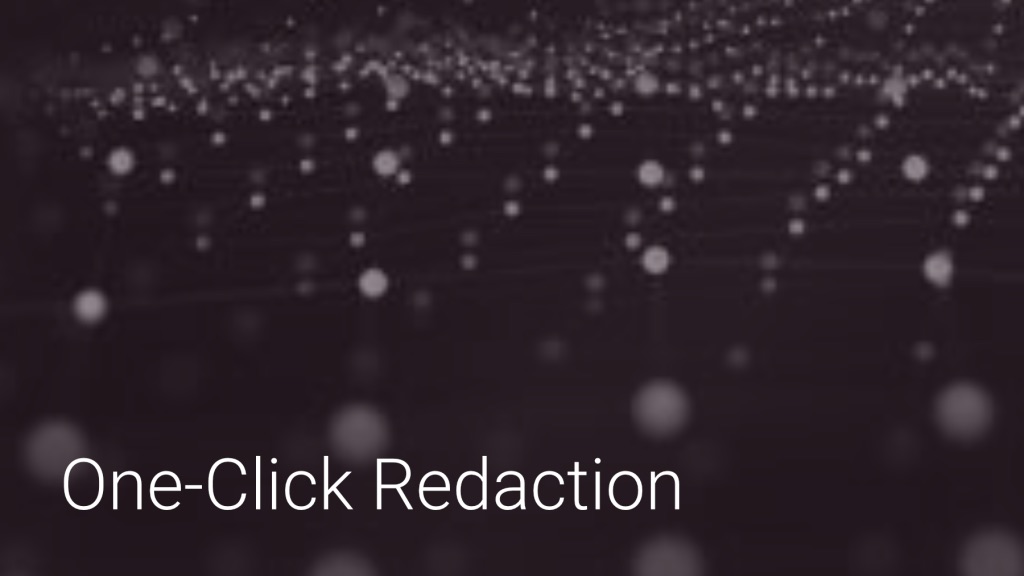 One-Click Redaction
